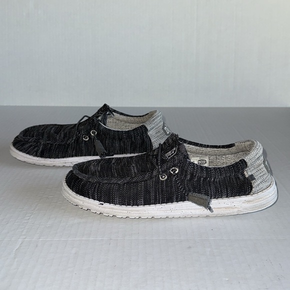 Hey Dude Wally Stretch Mix Marled Gray Slip On - Picture 3 of 8